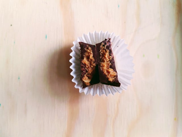 So bereitest du die Veganen Reese’s Cups zu Selbstgemachte Reese's Cups kommen ohne Zusatzstoffe aus.