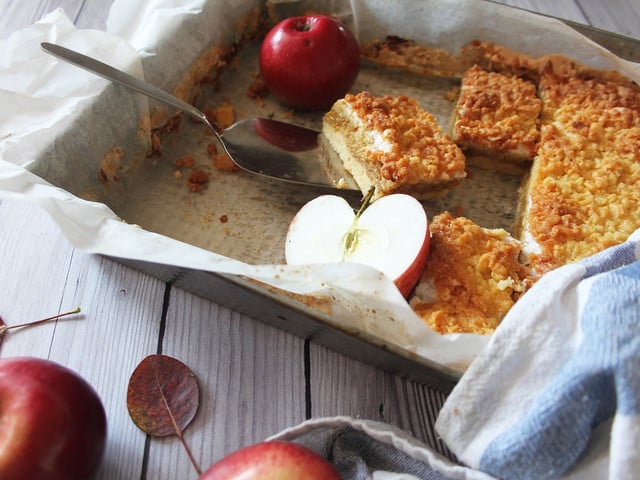 Bratapfelkuchen: Das Rezept Bratapfelkuchen ist ein warmes Dessert für die Vorweihnachtszeit.